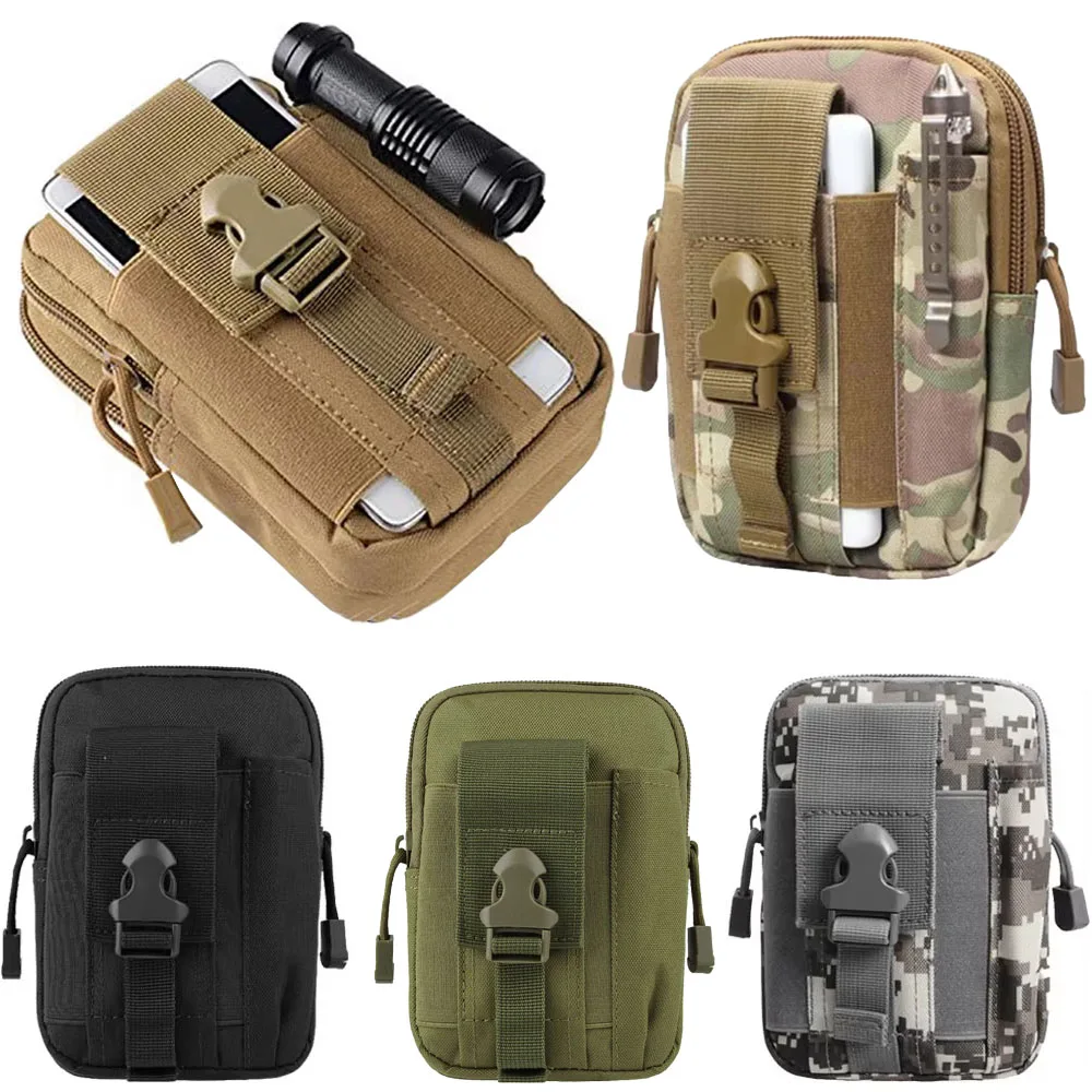 Tactical Waist Bag Outdoor Hunting Molle Bag EDC Pack Multifunction Men Sport Hiking Hunting Working Tools Mobile Phone Pouch