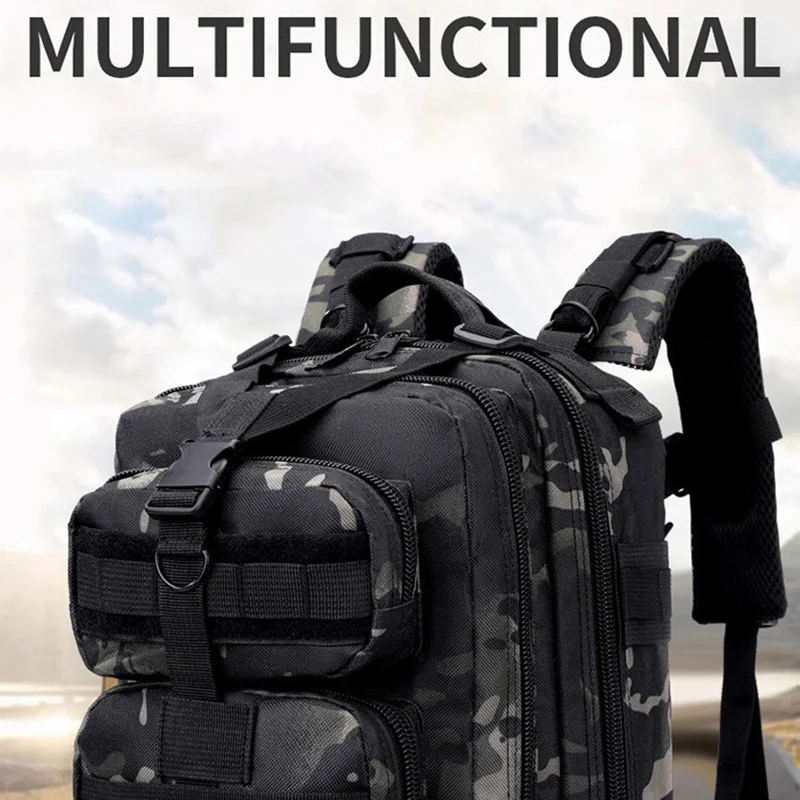 30L Tactical Backpacks For Man Hking Outdoor Survival Bags 3P Climbing Hunting Backpack Fishing Hiking Nylon Tactical Backpack - Image 2