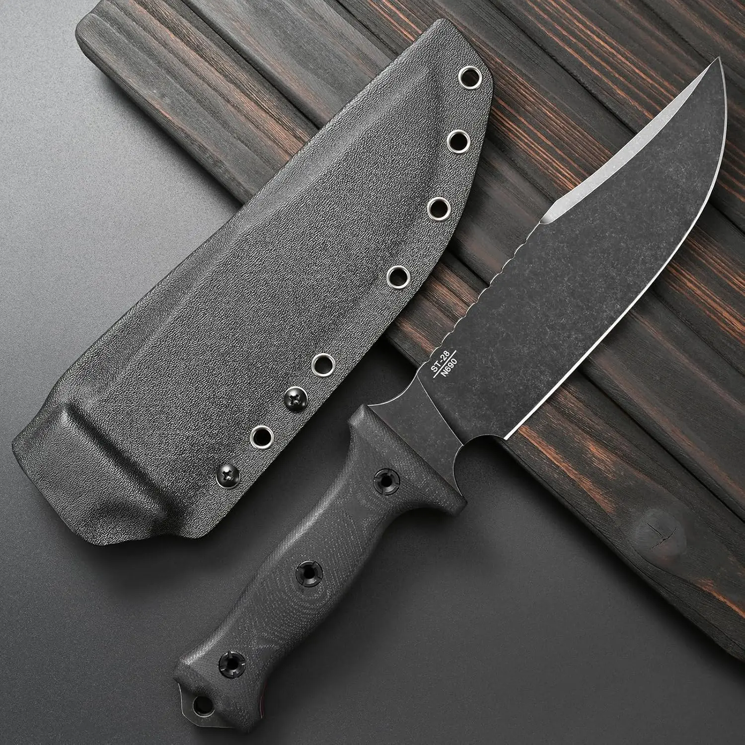 Sitivien ST28 Fixed Blade Knife 7MM Thick N690 Stainless Steel Blade G10 Handle Full Tang EDC Tool Knifes for Outdoor Work Camp - Image 3