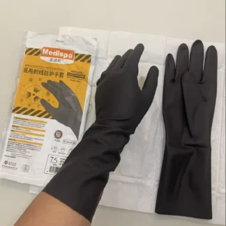 Medispo Radiation protective gloves(1 pair) Protection against ionising radiation and radiation Length 30cm