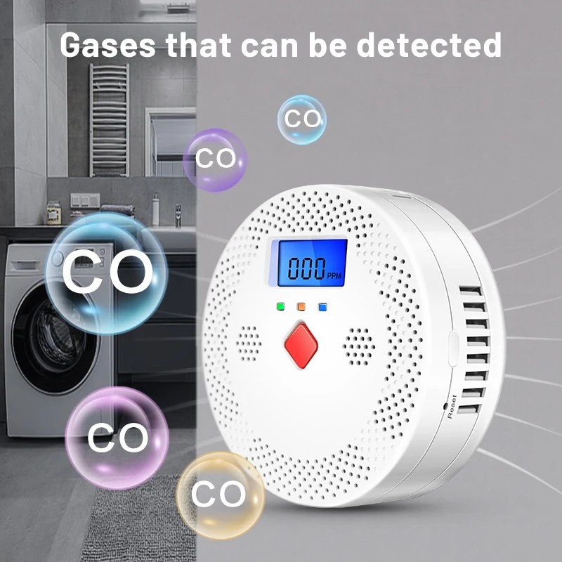 Tuya WiFi Smart Carbon Monoxide Detector Alarm 85dB Sound Warning LCD Digital Display Home Indoor Real-Time CO Monitor Poisoning - Image 5