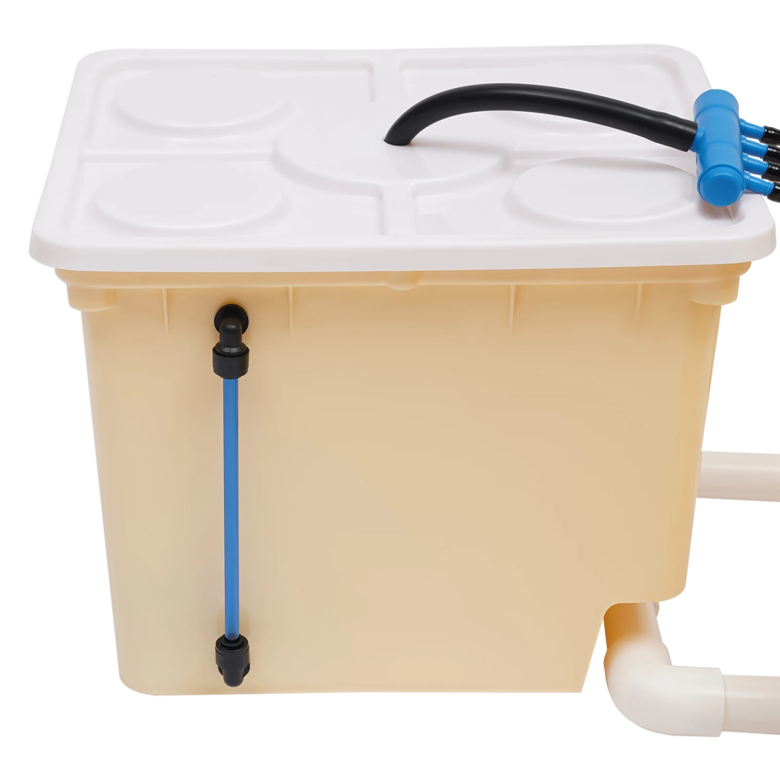 4-Bucket Hydroponic System 2.91Gal Each Hydroponic Bucket Kit Includes Pump & Net Cups for Growing Herbs & Vegetables at Home - Image 6