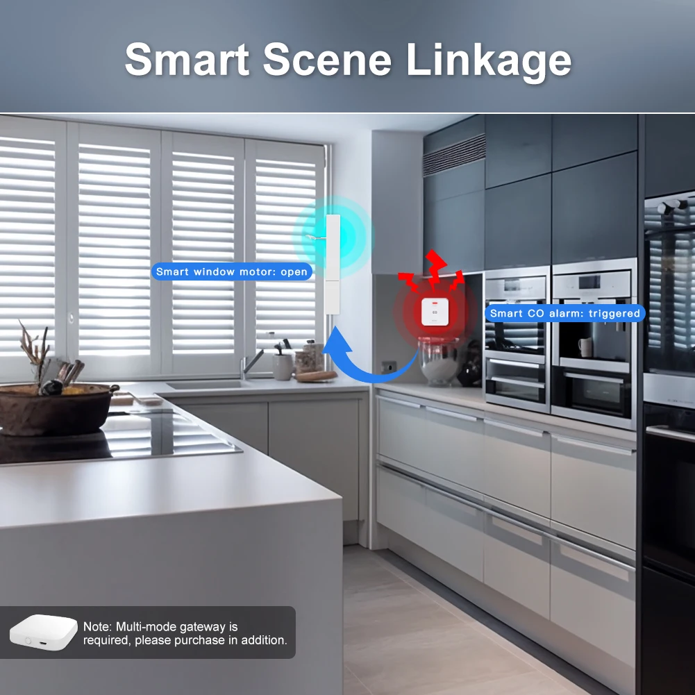 MOES Tuya ZigBee CO Detector Alarm Gas Leak Carbon Monoxide Detector Wireless Household Gas Siren Alarm Sensor Smart Safety Home - Image 5