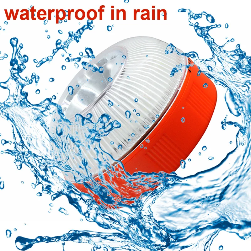 LED Car Emergency Light V16 Flashlight Magnetic Induction Strobe Road Accident Lamp Beacon Safety Accessory Rechargeable - Image 2