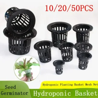 10/20/50Pcs Hydroponic Colonization Net Basket Plant Nursery Pot Aeroponic Vegetable Planting Grow Soilless Culture Sponge Cup