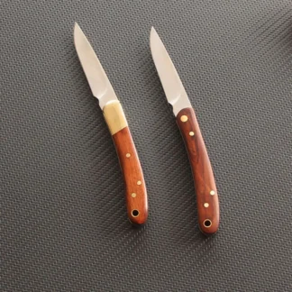 Stainless Steel Sharp Small Ourdoor Camping Pocket Folding Blade Knife Wood Handle EDC Tool Knifes Hand Tool For Survival