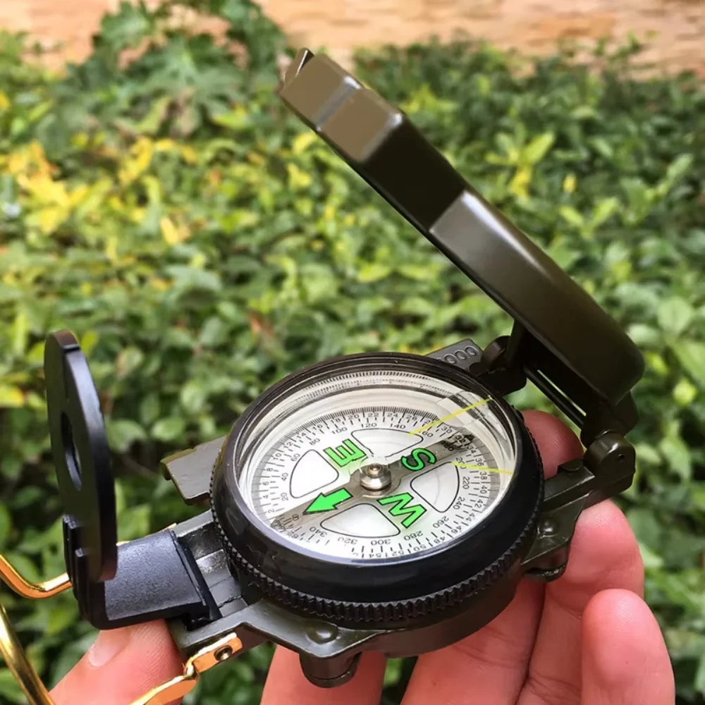 Waterproof High Precision Compass Outdoor Gadget Sports Hiking Mountaineering Professional Military Army Metal Sight - Image 2