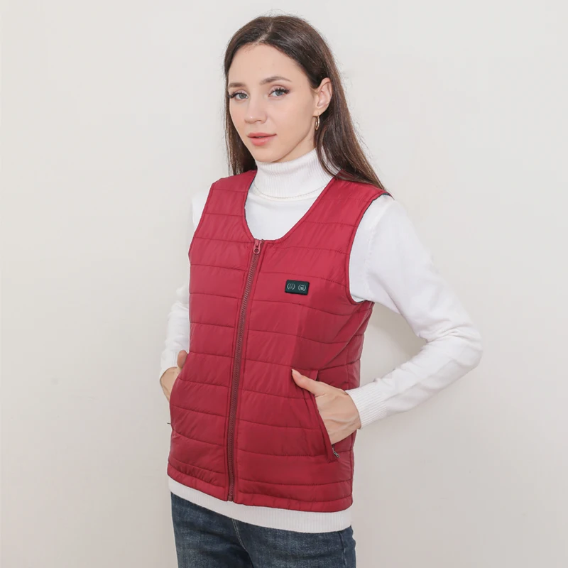 New Winter Unisex V-Neck 22 Zone Heat Resistant Warm Vest Middle-Aged And Elderly People Worn Both Inside And Outside Waistcoat - Image 4