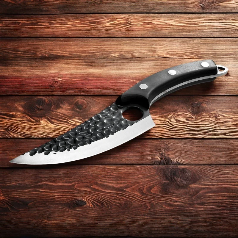 High Carbon Stainless Steel Kitchen Boning Knifes Messer Full Tang Handle Bone Cleaver Knife 6 Inch With Knives Cover - Image 4