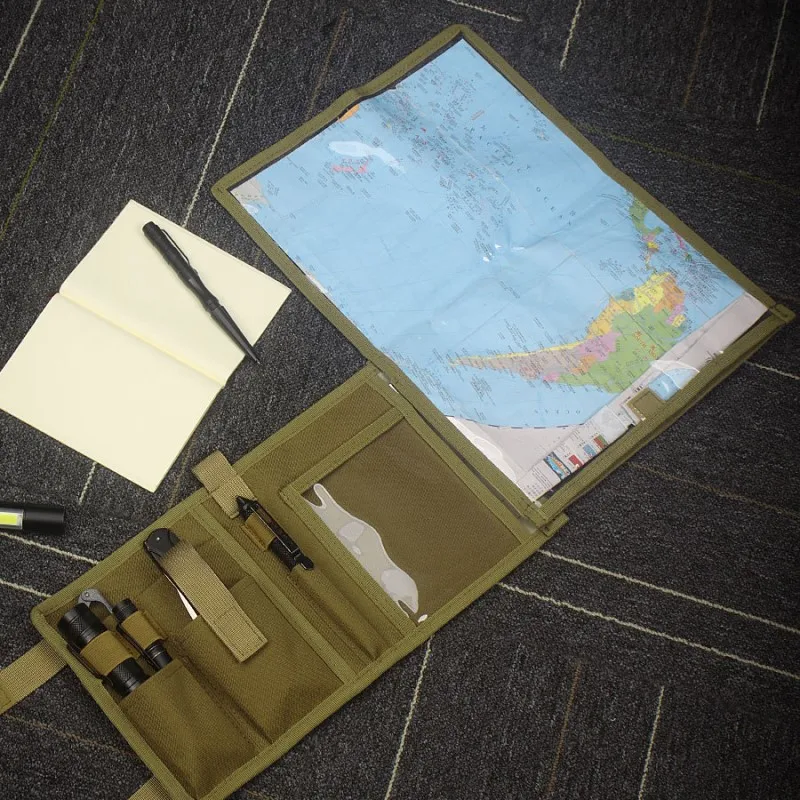Camouflage Map Bag Waterproof Pen Pouch Notebook Case Multipurpose Storage Bag for Camping Travel Hiking - Image 5