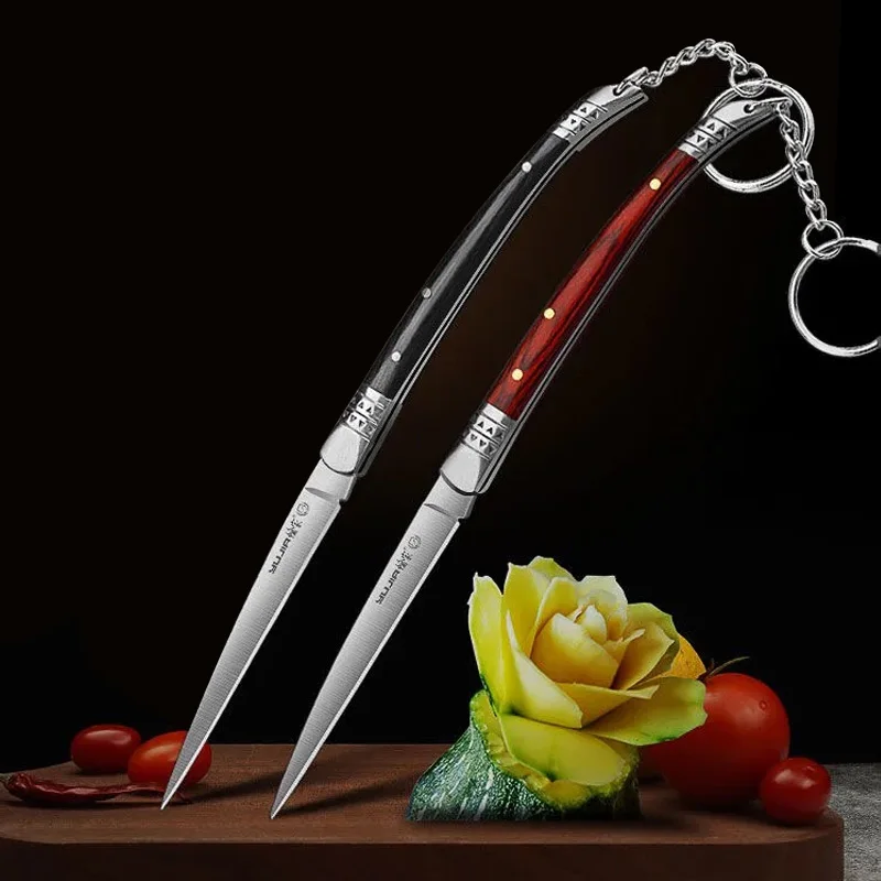 3Cr13 Foldable Kitchen Carving Pocket Knife Multifunction Utility Cutter Outdoor Camping Japanese Knifes Sharp Fruit Jackknife - Image 2