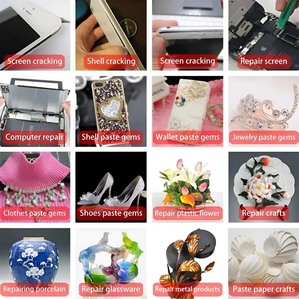 E8000 Multi-Purpose Liquid Glue Super Strong Adhesive for Jewelry Crafts Rhinestones DIY Phone Screen Glass Nail Gel 15/50/110ml - Image 6