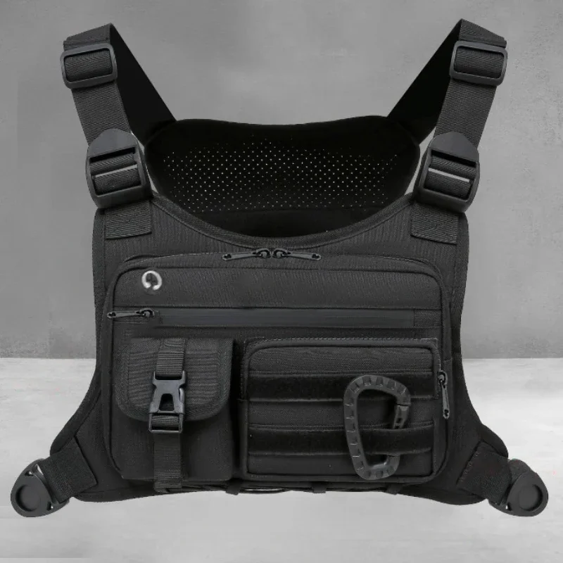 Outdoor Tactical Chest Bag Men's Vest EDC Waterproof Anti-Theft Chest Pack for Cycling Bags Running Front Chest Bag