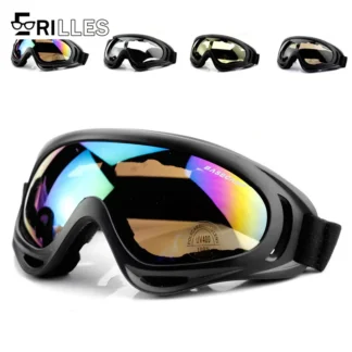 Kids Windproof Goggles, UV400 Protection, Anti-Fog Snow Sports Mask, Outdoor Motorcycle Riding Glasses, Safety Gift
