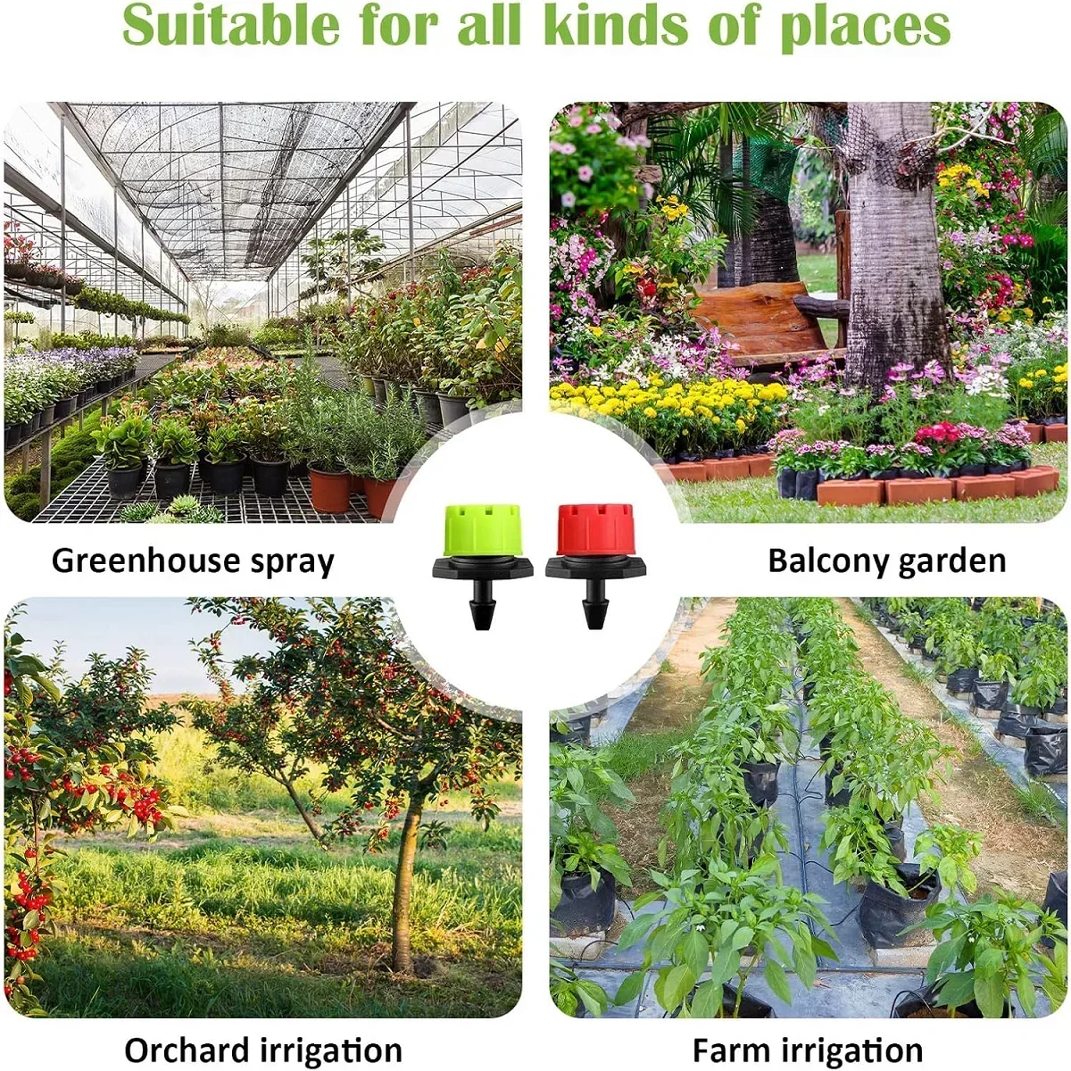 50-800PCS Drip Irrigation System Plant Watering Set Watering Kits Adjustable Drippers Irrigation Micro Garden Watering System - Image 5