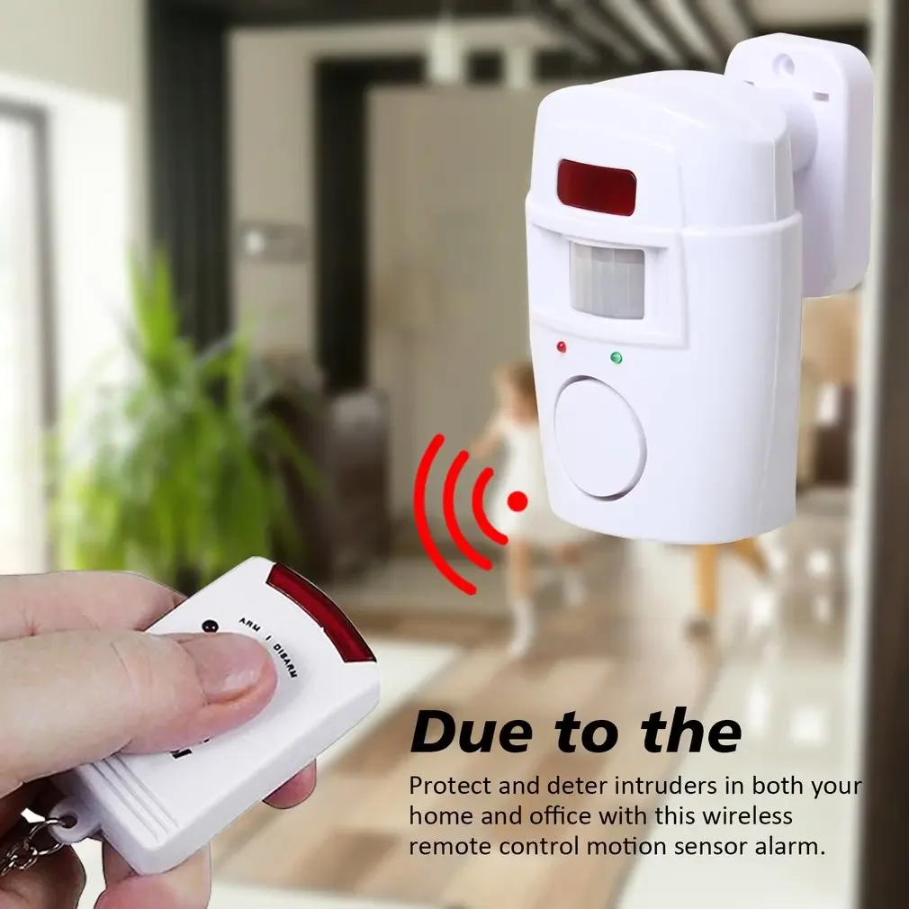Wireless Dual Remote Motion Sensor Alarm, Infrared Security Detector for Indoor Outdoor Home Garage Burglar Alert System - Image 3
