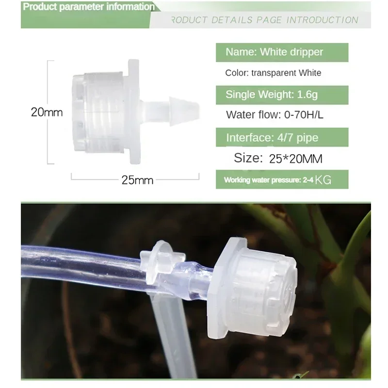 50-800PCS Drip Irrigation System Plant Watering Set Watering Kits Adjustable Drippers Irrigation Micro Garden Watering System - Image 6