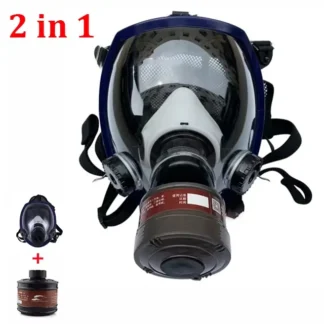 Full Face Gas Mask Chemical Biological Radioactive Contamination Gasmask Respirator Filter Radiation Dustproof Respirator