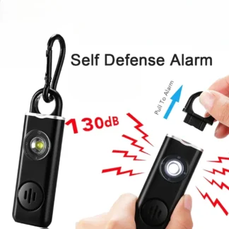 personal enses Wolf Proof Self-defense Alarm 130dB, Children and Women Safe To Carry Keychains Screaming Loudly Panicking
