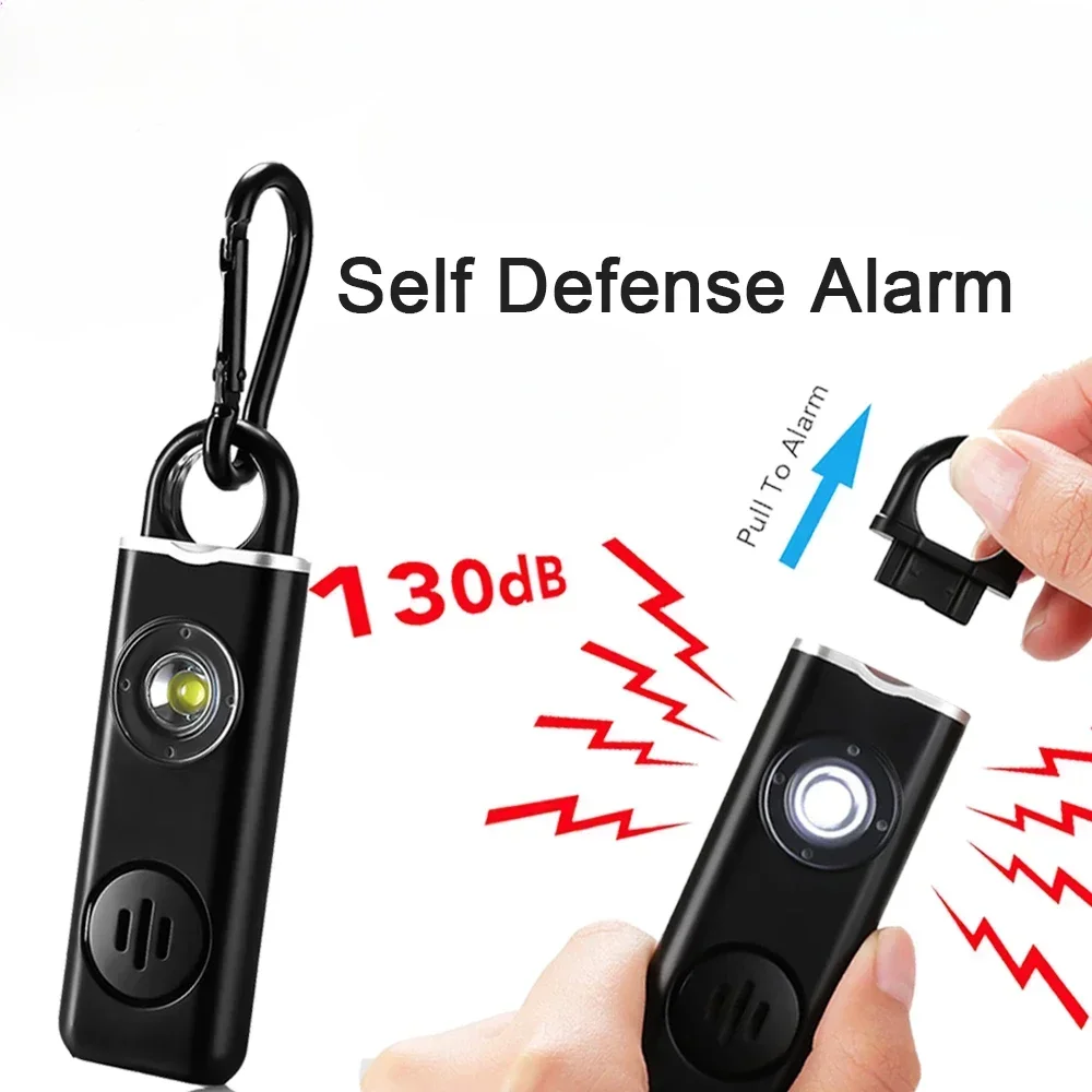 personal enses Wolf Proof Self-defense Alarm 130dB, Children and Women Safe To Carry Keychains Screaming Loudly Panicking