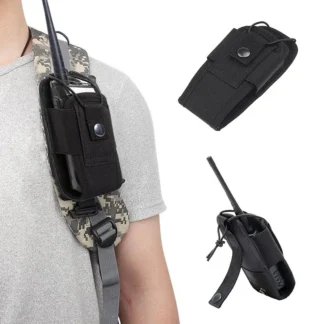 Interphone Holster Tactical Walkie Talkie Carry Bag Radio Pouch Holder Pocket Portable Outdoor Hunting Sports Waist Bag DJJPJ01