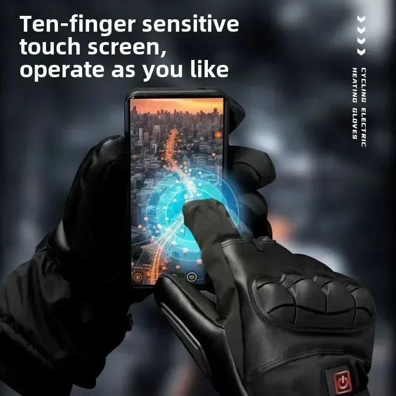 Heated Gloves Hand Warmer Electric Thermal Gloves Waterproof Snowboard Cycling Motorcycle Bicycle Ski Outdoor Winter Gloves - Image 5