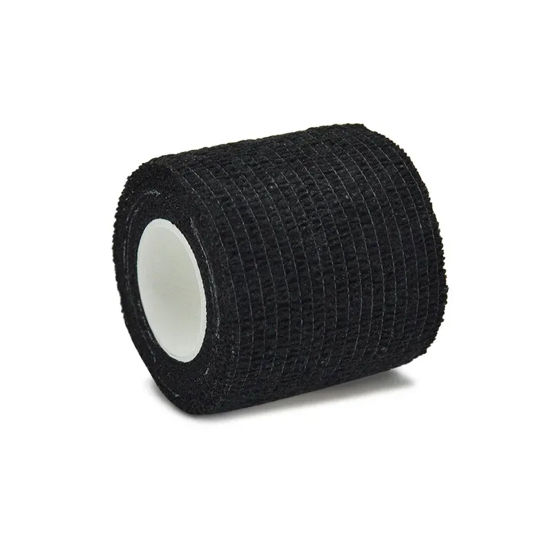 1/6Pcs 4.8m Black First Aid Self Adhesive Cohesive Elasticity Bandages Sports Tape for Wrist Ankle Sprains & Swelling - Image 3