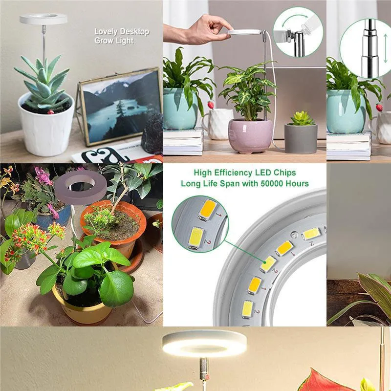 LED Grow Light LED Hydroponics Lamp Full Spectrum Plant Lamp Adjustable Dimmable Growing Lamp with Timer for Indoor Plants Light - Image 6