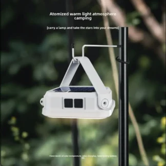 Emergency Lighting Solar Camping Light Portable Outdoor Tent Work SMD Rechargeable LED Hanging Lamp with Digital Power Display