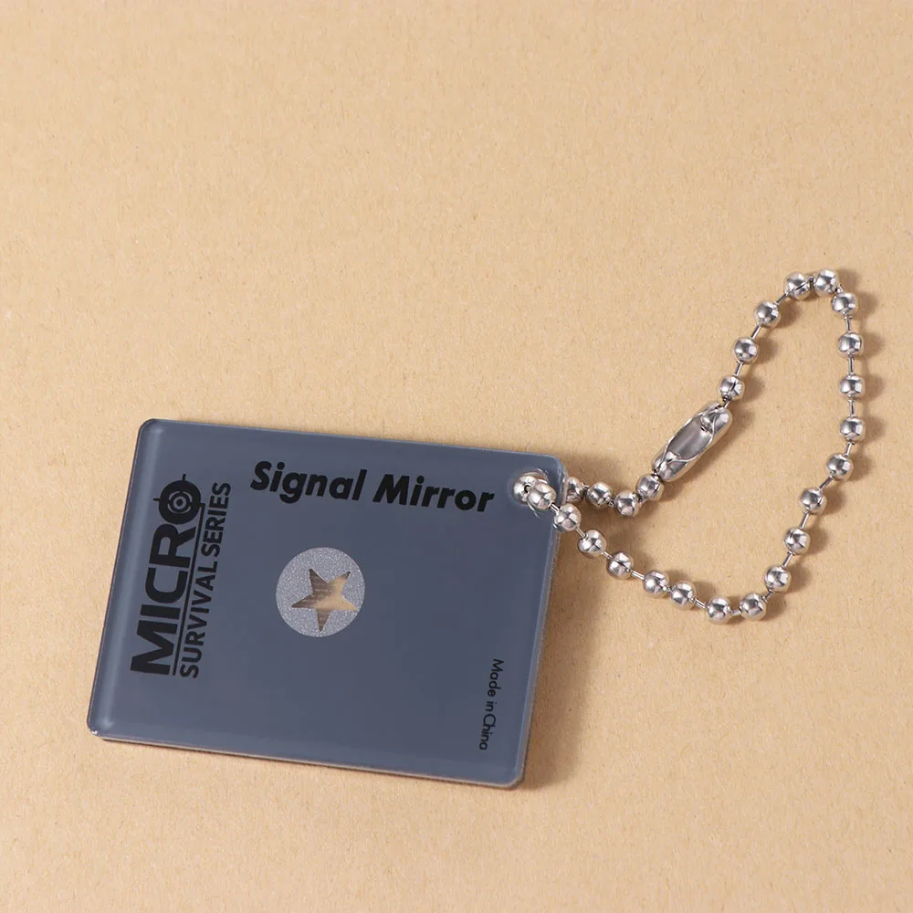 Reflective Outdoor Signal Mirror Practical Multifunction Rescue Mirror Daylight Acrylic Survival Mirror - Image 6