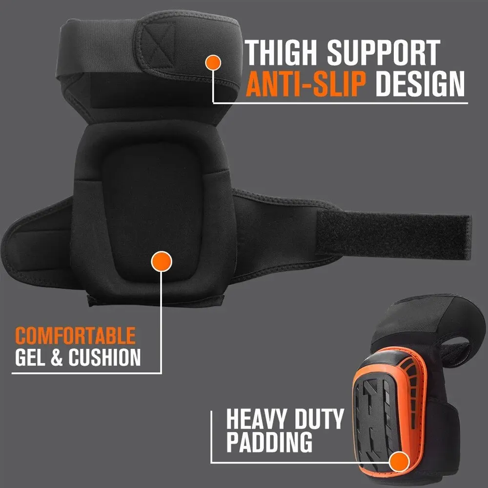 Professional Heavy Duty EVA Foam Padding Knee Pads with Comfortable Gel Cushion and Adjustable Straps for Working, Gardning - Image 4