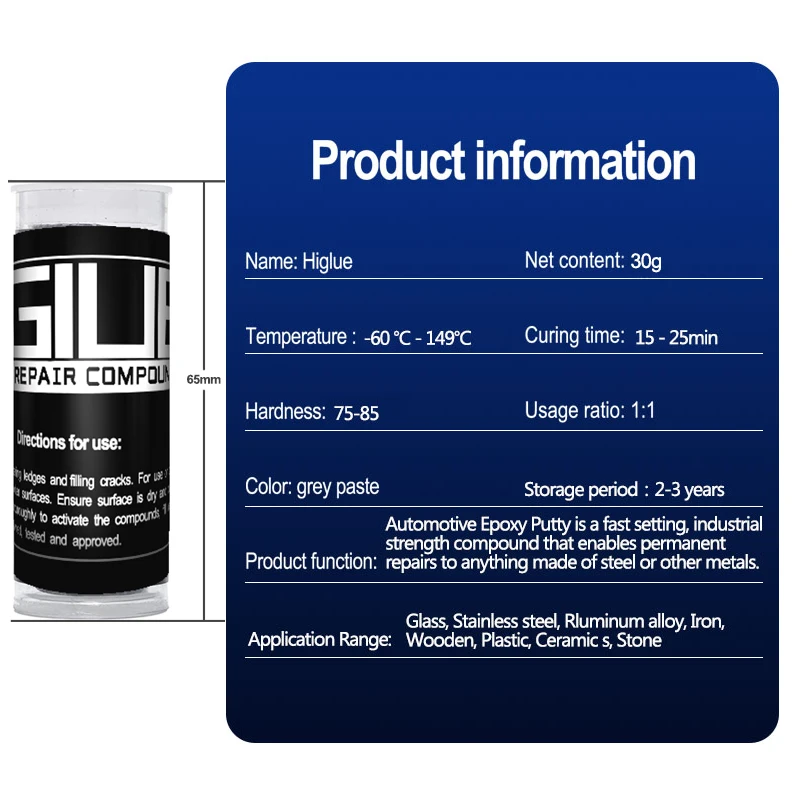 MoldableEpoxy Putty Repair Stick Glue for Crack Damage Fixing Multi-Purpose Fast Permanent WaterProof Special Adhesive for Metal - Image 6