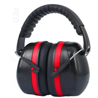 SNR Foldable Ear Defenders - Noise Reduction Safety Earmuffs for Kids/Adults - Ideal for Studying, Sleeping, Working/Shooting