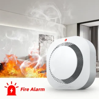 Smoke Alarm Fire Detector Battery Operated for Home Office Warehouse Kitchen EN14604 CE Certified Easy Install