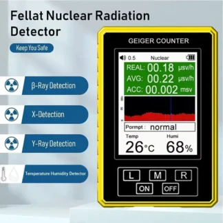 XR-3 Pro Portable Digital EMF Nuclear Radiation Detector Geiger Counter Tester for Accurate Electromagnetic Measurements