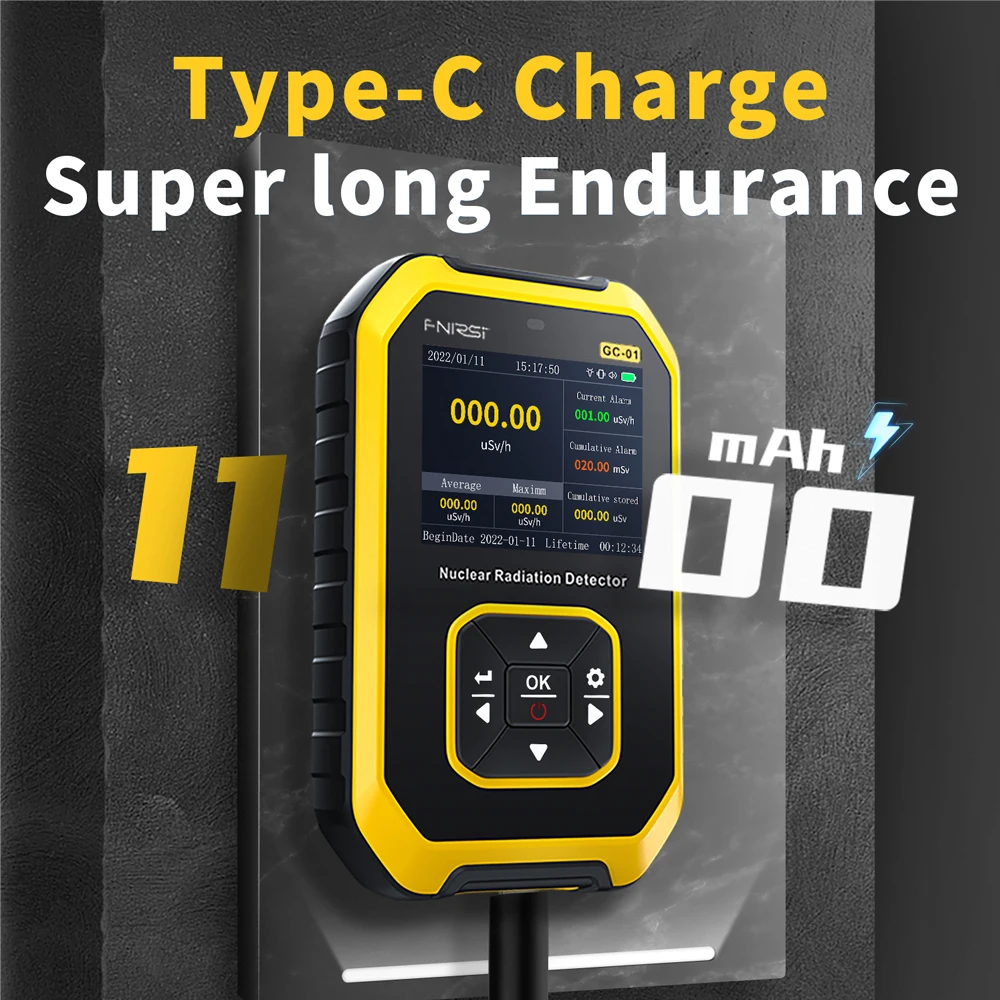 Nuclear Radiation Detector GC-01 Geiger Counter X-ray γ-ray β-ray Detector Marble Radioactivity Tester Personal Dosimeter - Image 4