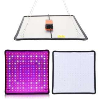 45W LED Grow Light with Hooks Full Spectrum Plant Lamp Red + Blue + White 256 LED Grow Lamp for Indoor Plants Vegetables Flower