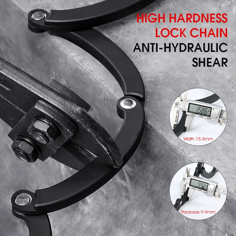 WEST BIKING Bike Folding Password Lock Anti-theft Chain Padlock Motorcycle Safety Portable Locks Reflective Bicycle Accessories - Image 3