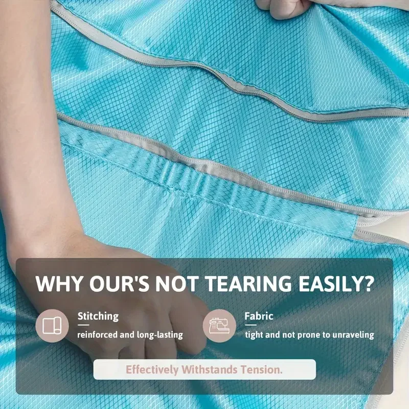 Travel Compression Packing Cubes Suitcase Luggage Organizer Set Zipper Foldable Storage Bag for Clothes Shoes Travel Accessories - Image 5