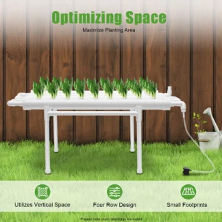Hydroponic Grow Kit 36-Site Hydroponics Growing System for Leafy Vegetables Indoor Soilless Garden
