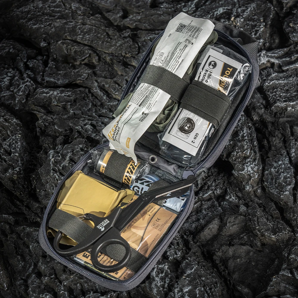 Rhino Rescue EDC Pouch First Aid Kit Tactical Survival Trauma Kit Molle Utility Tool Pouches For Camping Hiking - Image 4