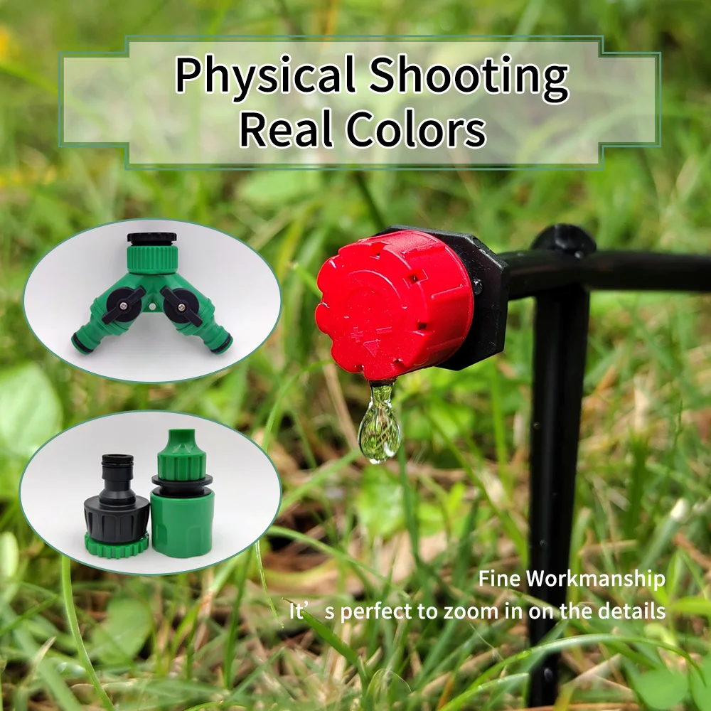 OASIS 50M-5M DIY Drip Irrigation System Automatic Watering Garden Hose Micro Drip Watering Kits with Adjustable Drippers - Image 4