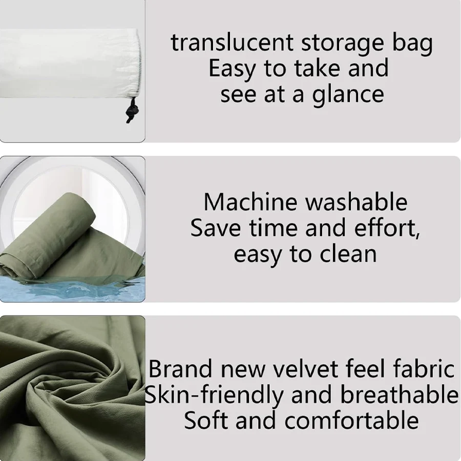 Ultralight Washable Sleeping Bag Liner,Lightweight Adult Sleep Sack & Travel Sheets for Backpacking,Hotel,Camping,Hostels - Image 3
