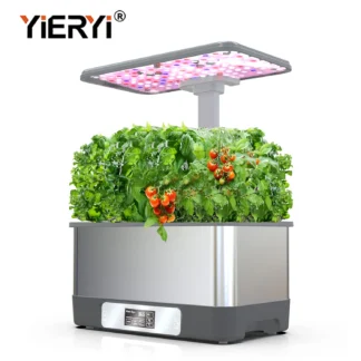 Smart Hydroponic System with LED Light 8 Holes Hydroponics Growing Kit APP Control Timer Indoor Garden for Vegetables and Herbs