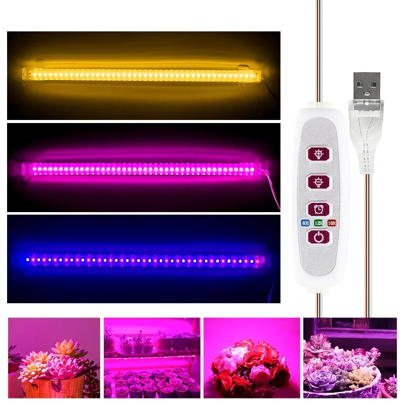 LED Full Spectrum Phyto Lamp USB 5V Grow Light Bar 30cm 1T 2T 3T 4T Plants Flowers Led Greenhouse Cultivo Hydroponic - Image 6