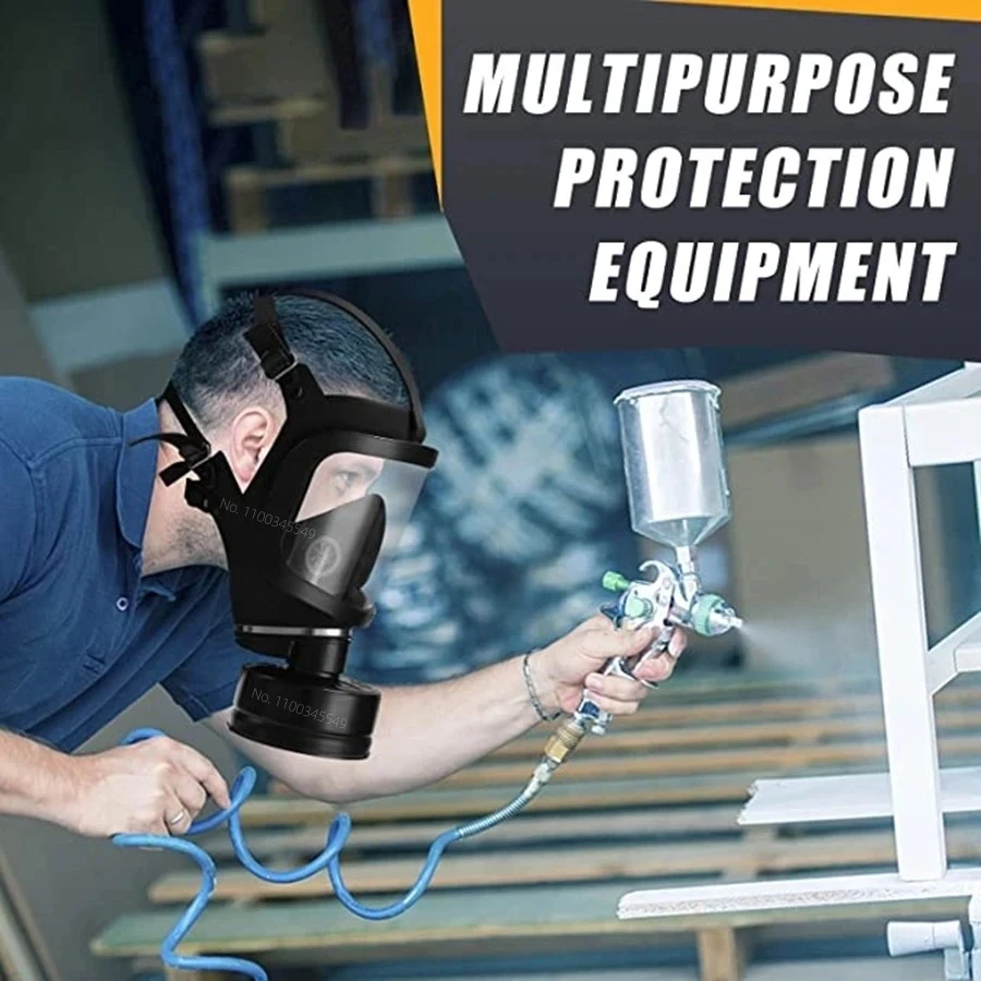Self-Priming Full Face Mask Gas Mask Biological And Radioactive Pollution Anti-Nuclear Radiation MF14 /87Chemical Gas Mask - Image 4