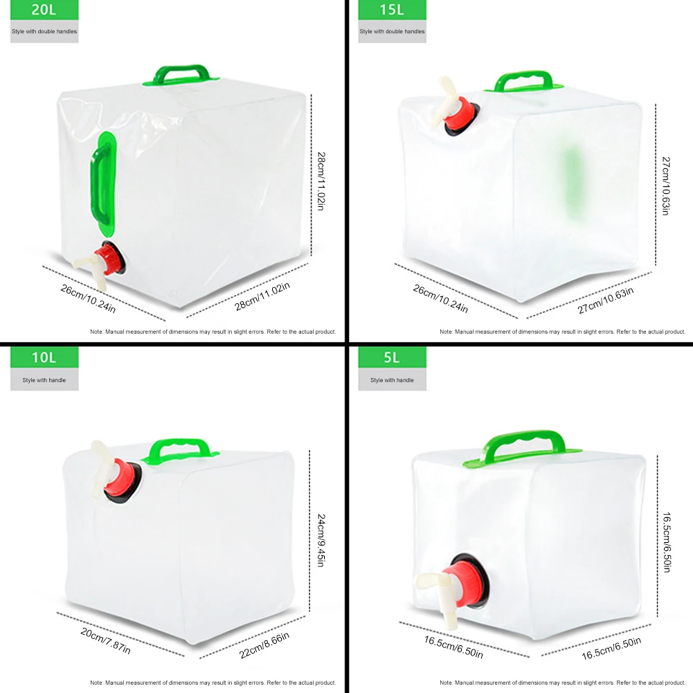 5L/10L/15L/20L Outdoor Water Bag Large Capacity Water Storage Bucket Folding Water Container Kettle for Camping Cooking Picnic - Image 6