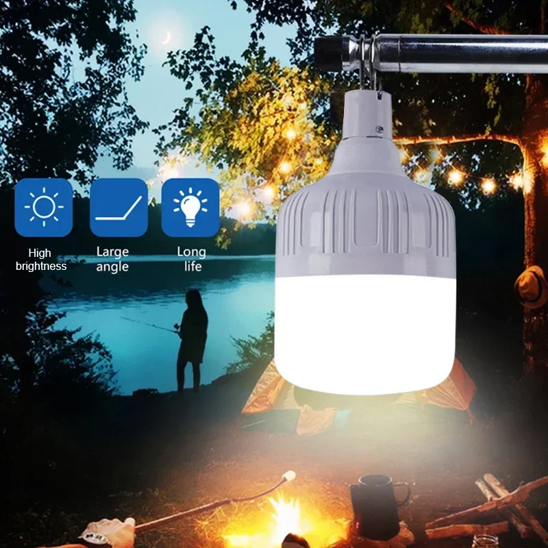 USB Rechargeable Camping Lights Led Light Lantern Portable Emergency Bulb Lamp High Power Tents Lamp Flashlight Equipment Bulb - Image 3