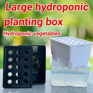 No-Electricity Hydroponic Growing System Soilless Vegetable Herb Seedbed Starter Kit Black/White/Transparent for Balcony Indoor