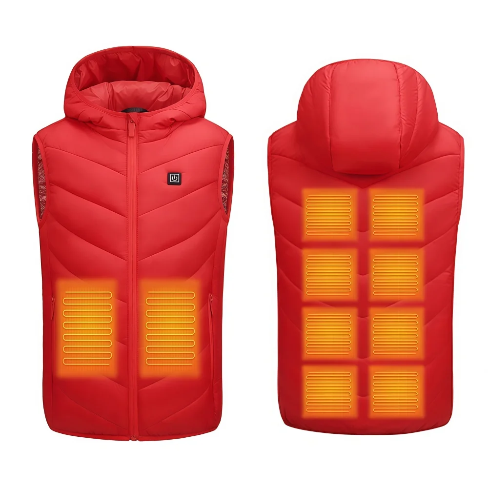 10 Areas Heated Vest Electric Heated Jackets Children Usb Inner Heat Vest Veste For Camping Thermal Winter Warm Jacket for Kids - Image 5